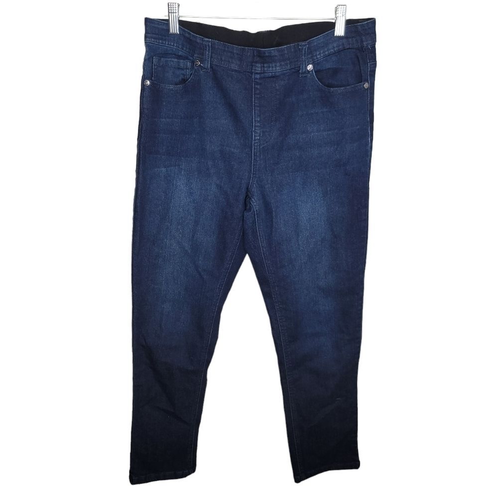 Dg2 Diane Gilman stretch pull on denim skinny jeans PM petite Medium